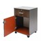 2 Tier Mobile File Cabinet, Under Desk Metal Filing Cabinet with Lock & 1-Drawer